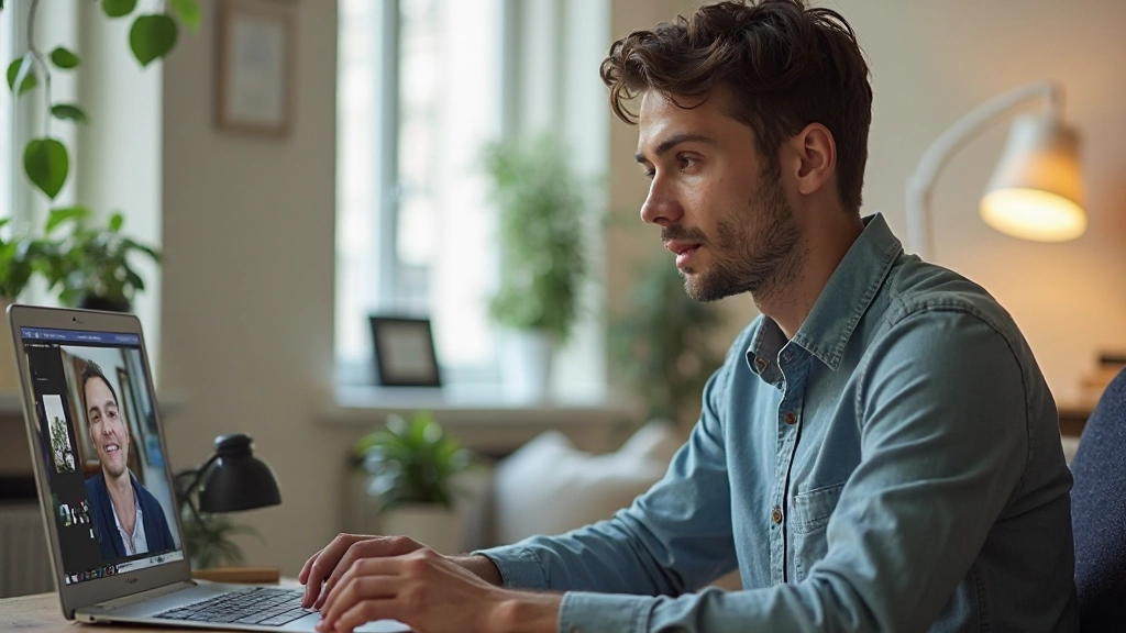Študent angličtiny v online triede s učiteľom